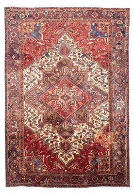 Tapis persan - Nomadic - 282 x 202 cm - rouge