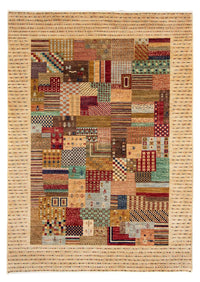 Tapis Gabbeh - Loribaft Persan - 238 x 170 cm - marron clair