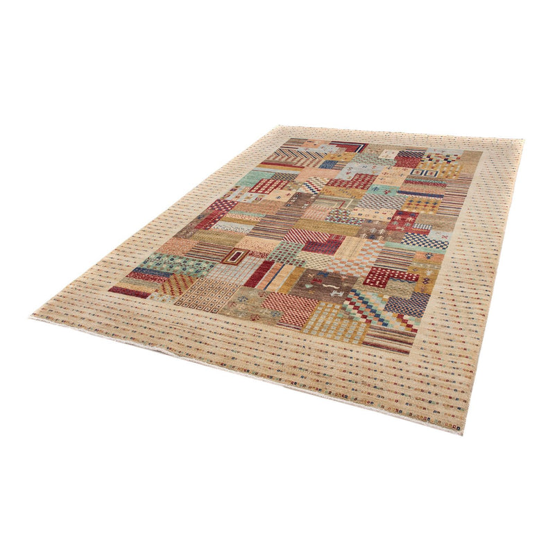 Tapis Gabbeh - Loribaft Persan - 238 x 170 cm - marron clair