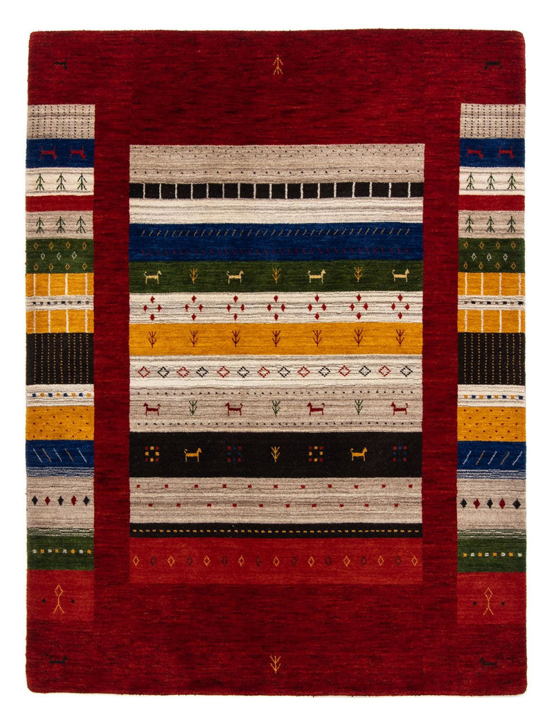 Tapis Gabbeh - Loribaft Persan - 200 x 144 cm - multicolore