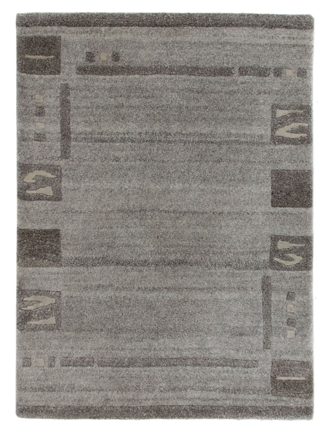 Tapis Népalais - 90 x 60 cm - gris