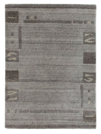 Tapis Népalais - 90 x 60 cm - gris