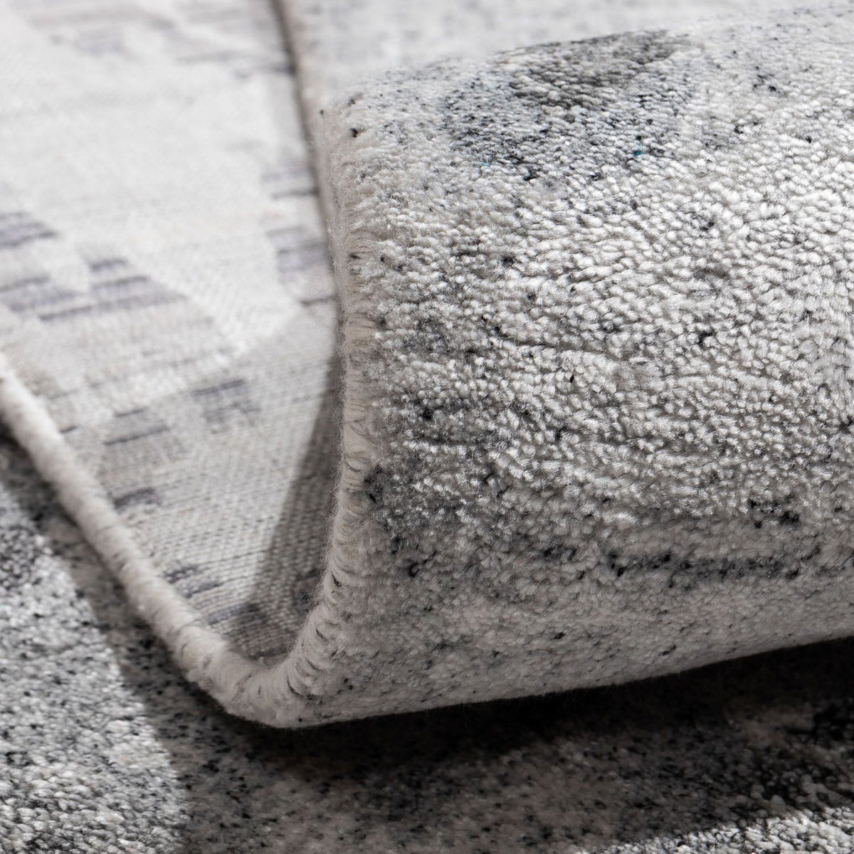 Tapis design - 300 x 200 cm - argent