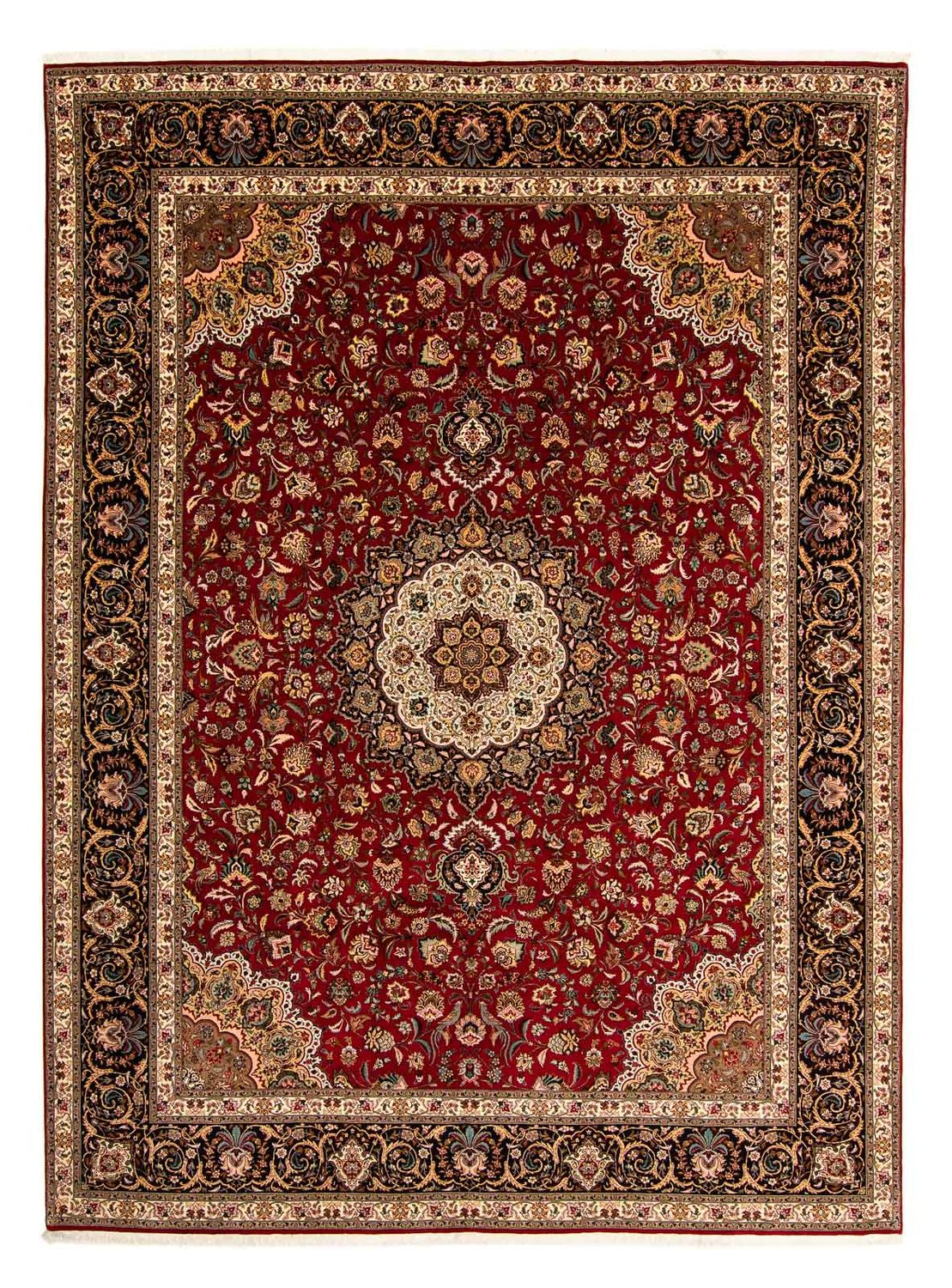 Tapis persan - Tabriz - Royal - 411 x 304 cm - rouge foncé