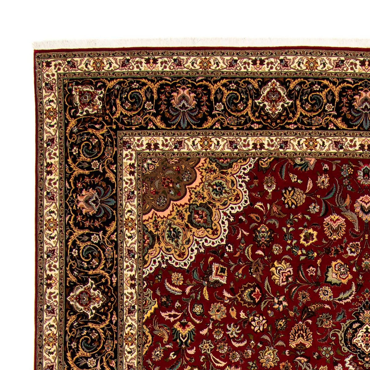 Tapis persan - Tabriz - Royal - 411 x 304 cm - rouge foncé