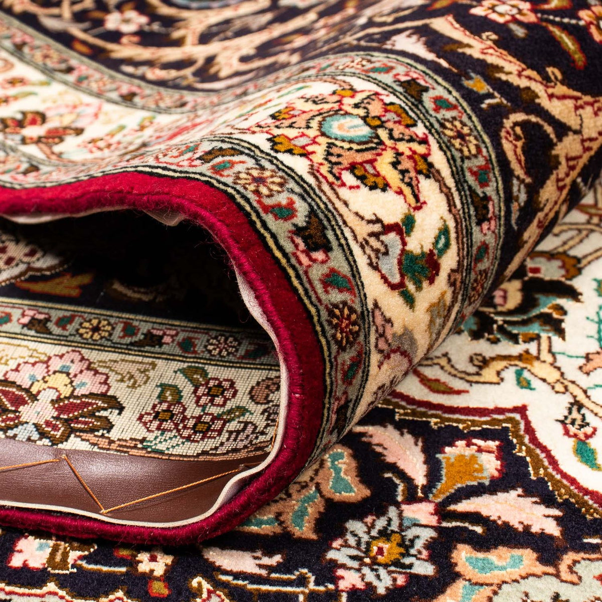 Tapis persan - Tabriz - Royal - 411 x 304 cm - rouge foncé