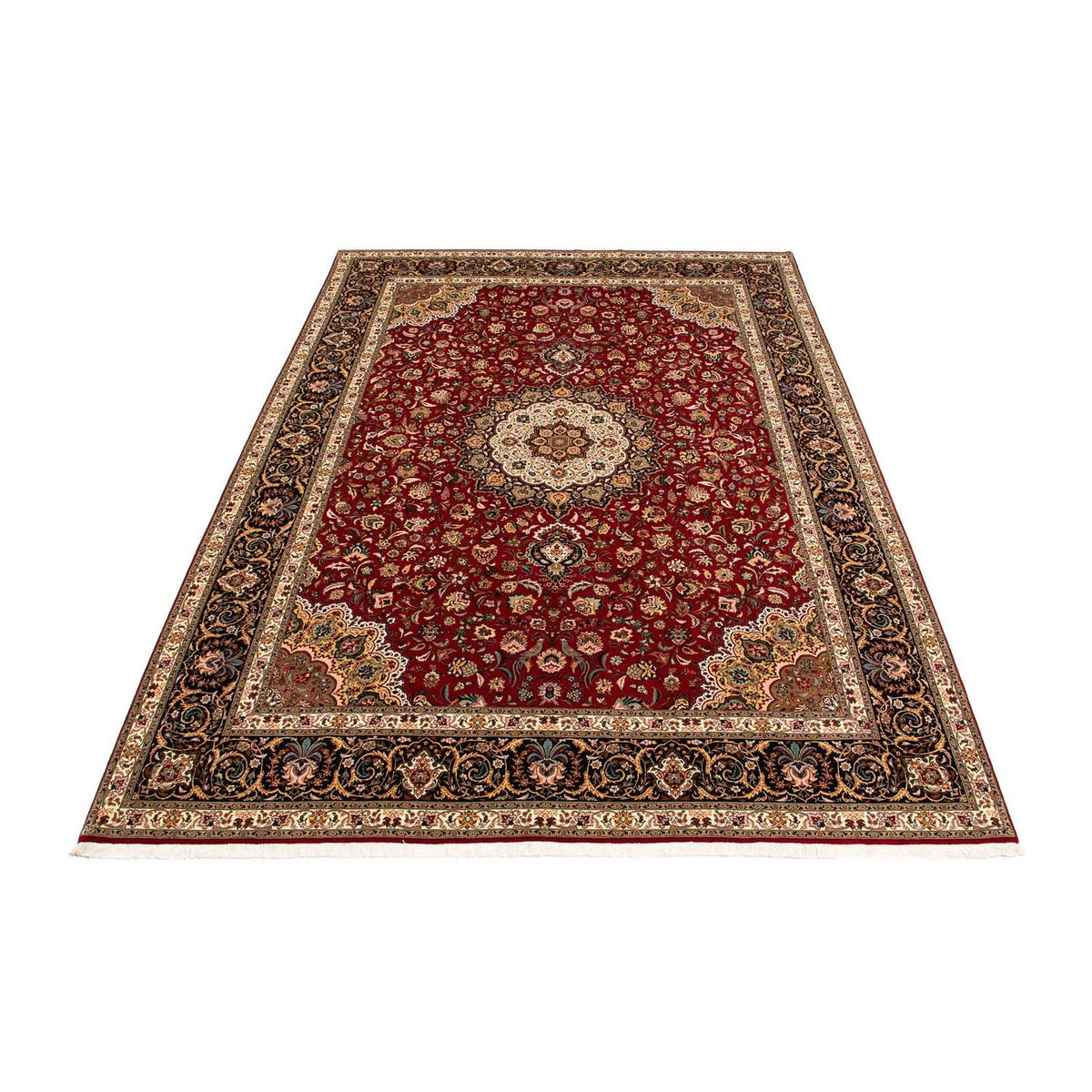 Tapis persan - Tabriz - Royal - 411 x 304 cm - rouge foncé