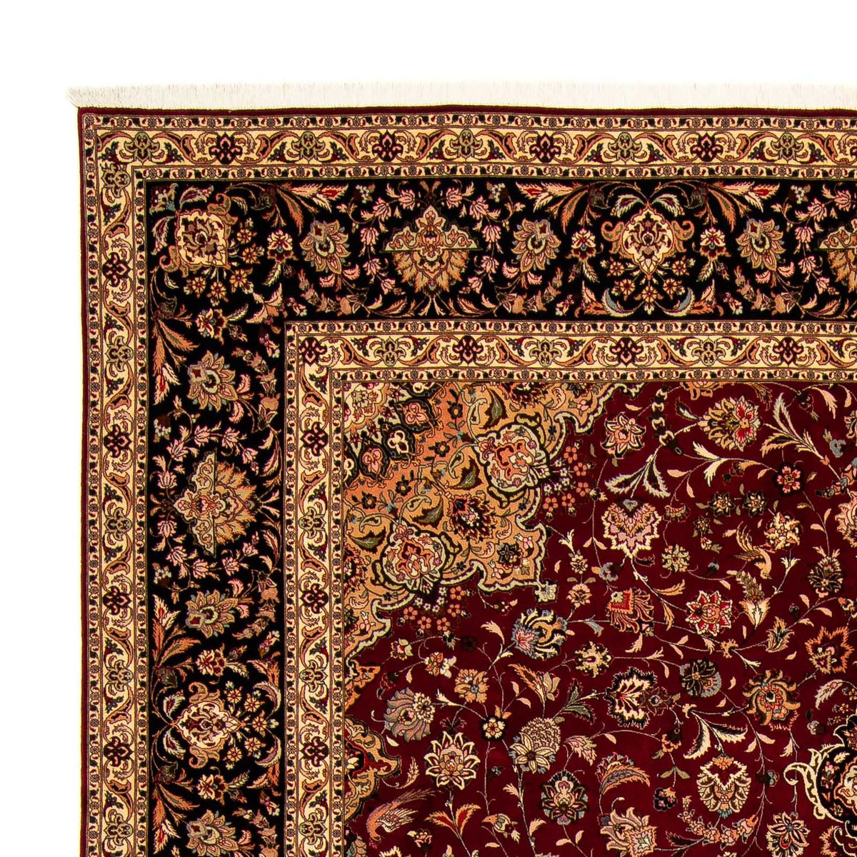Tapis persan - Tabriz - Royal - 393 x 298 cm - rouge foncé