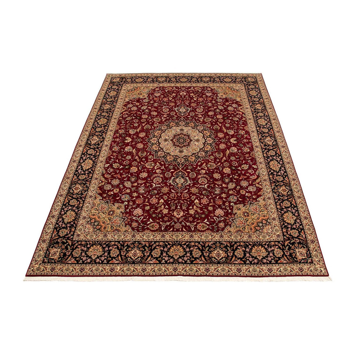 Tapis persan - Tabriz - Royal - 393 x 298 cm - rouge foncé
