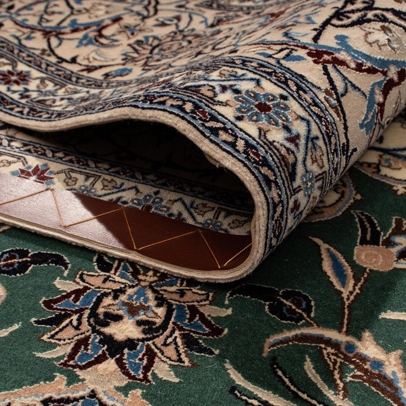 Tapis persan - Nain - Premium - 307 x 206 cm - vert