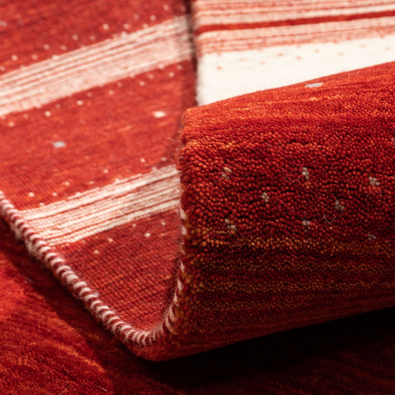 Tapis Gabbeh - Loribaft Persan - 304 x 206 cm - rouge