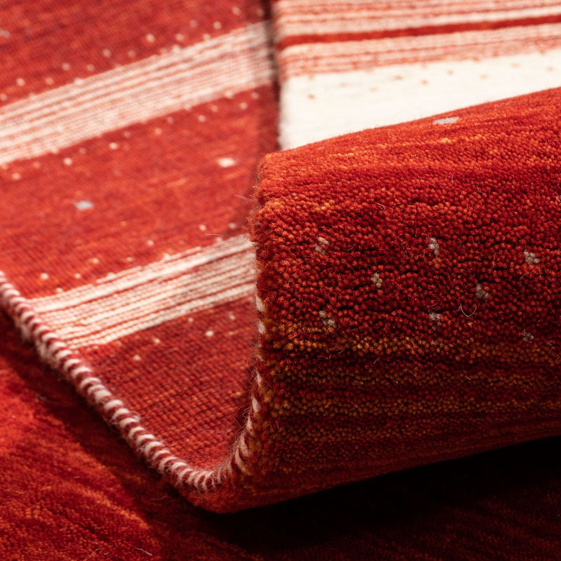 Tapis Gabbeh - Loribaft Persan - 304 x 206 cm - rouge