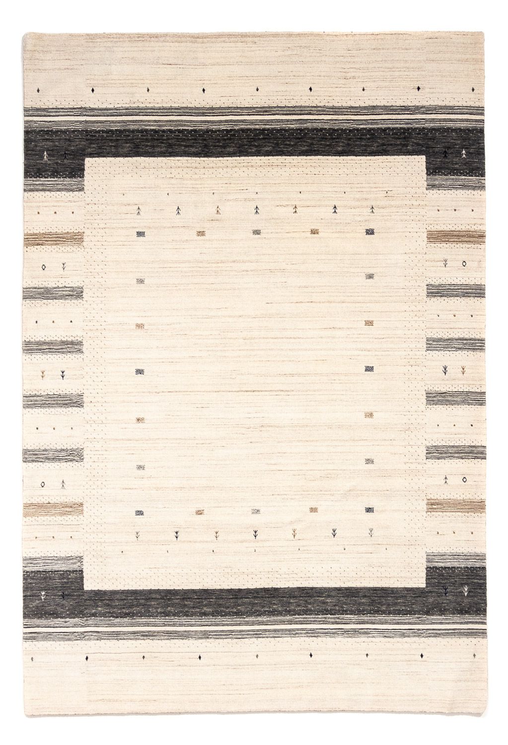 Tapis Gabbeh - Loribaft Persan - 304 x 207 cm - beige