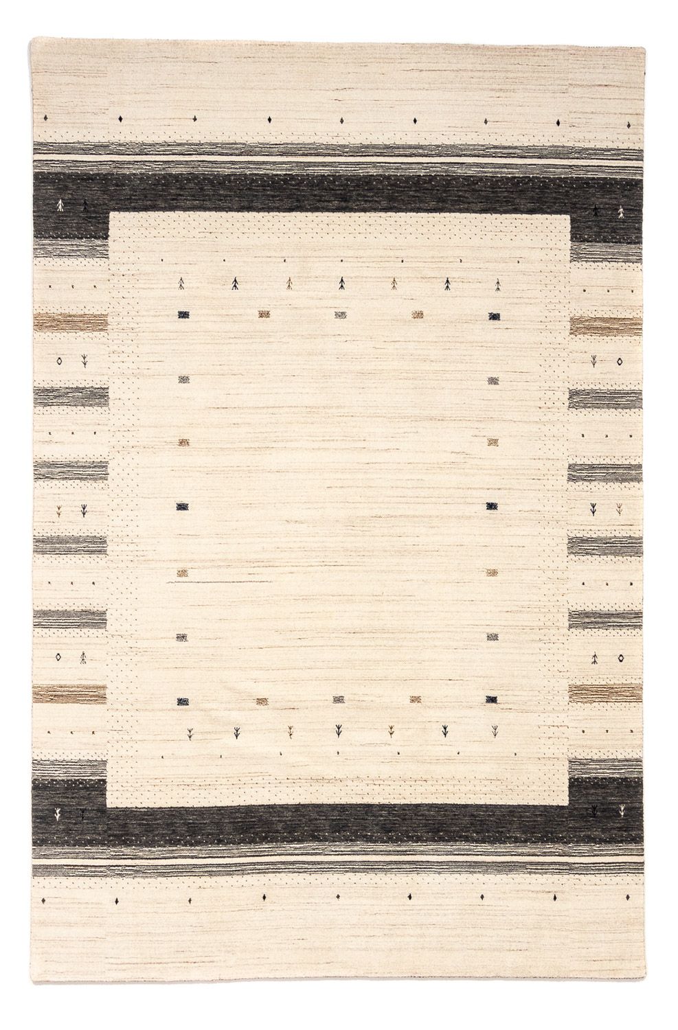 Tapis Gabbeh - Loribaft Persan - 304 x 201 cm - beige