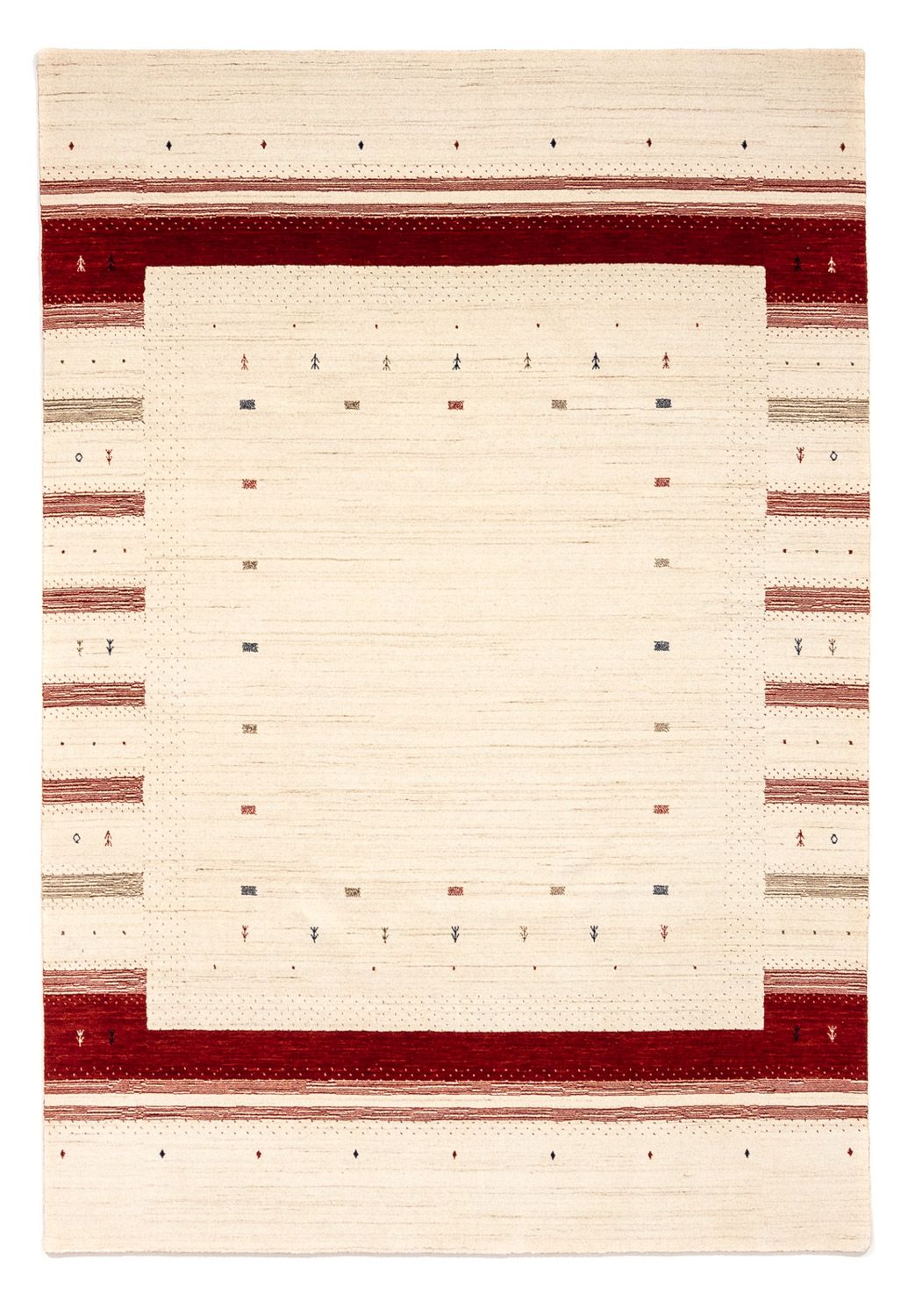 Tapis Gabbeh - Loribaft Persan - 298 x 203 cm - beige