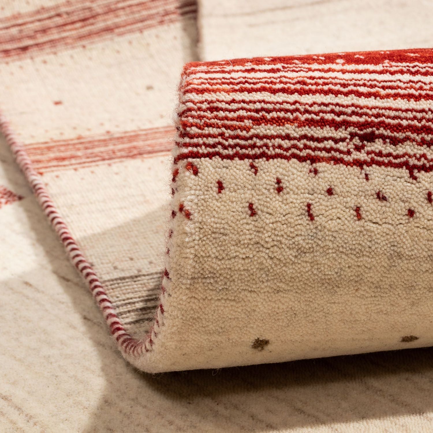 Tapis Gabbeh - Loribaft Persan - 298 x 203 cm - beige