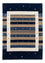 Tapis Gabbeh - Loribaft Persan - 201 x 144 cm - bleu foncé