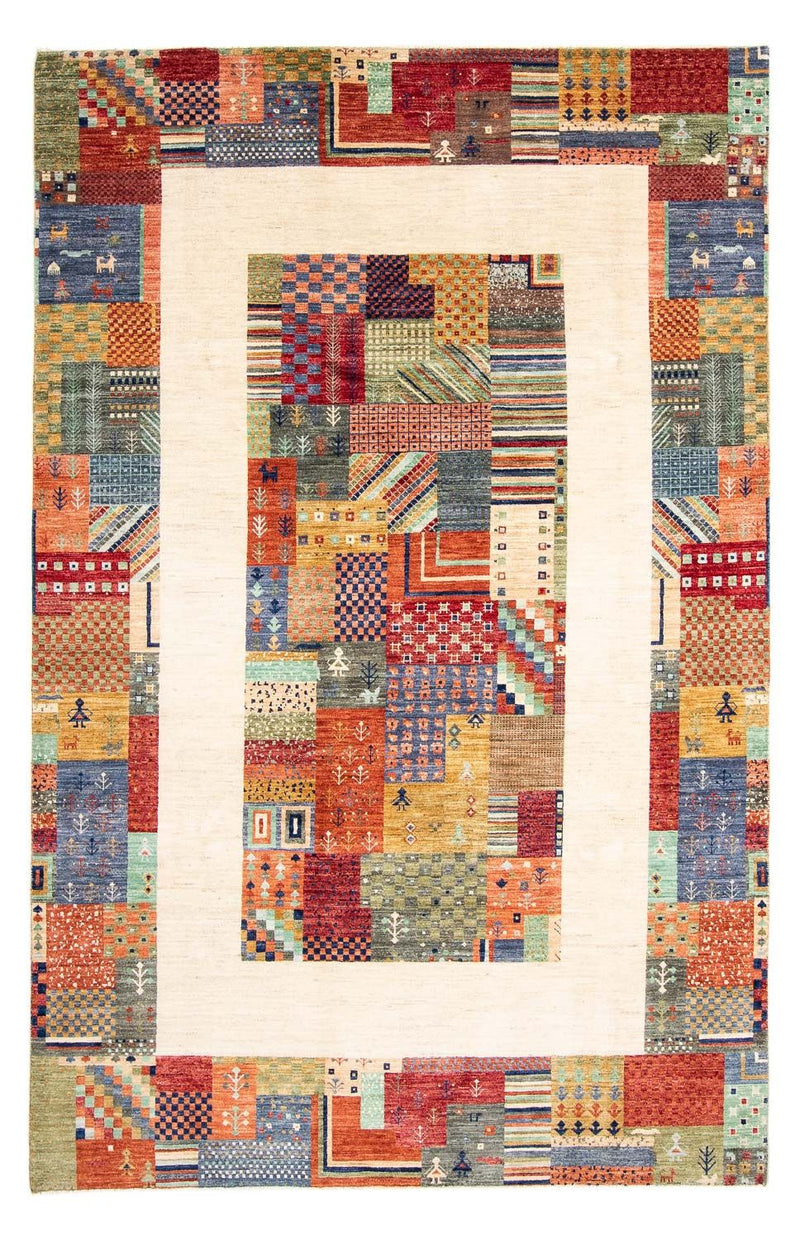 Tapis Gabbeh - Loribaft Persan - 291 x 198 cm - multicolore