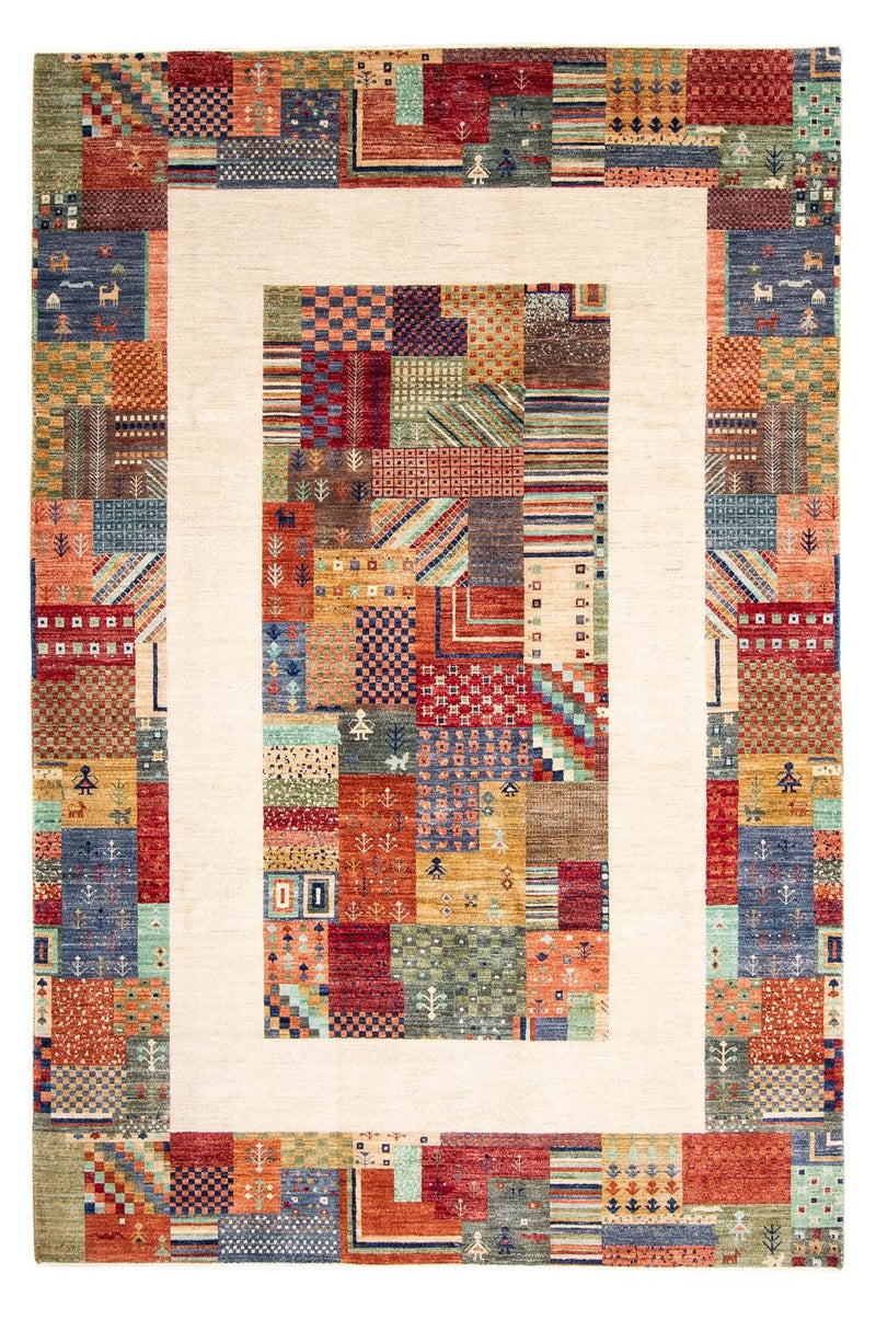 Tapis Gabbeh - Loribaft Persan - 299 x 198 cm - multicolore