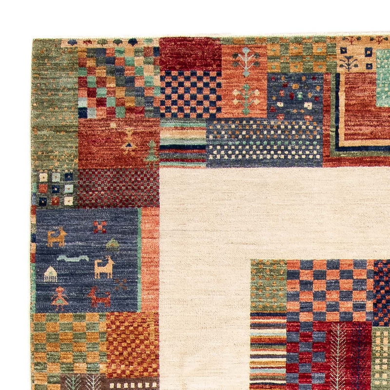 Tapis Gabbeh - Loribaft Persan - 299 x 198 cm - multicolore