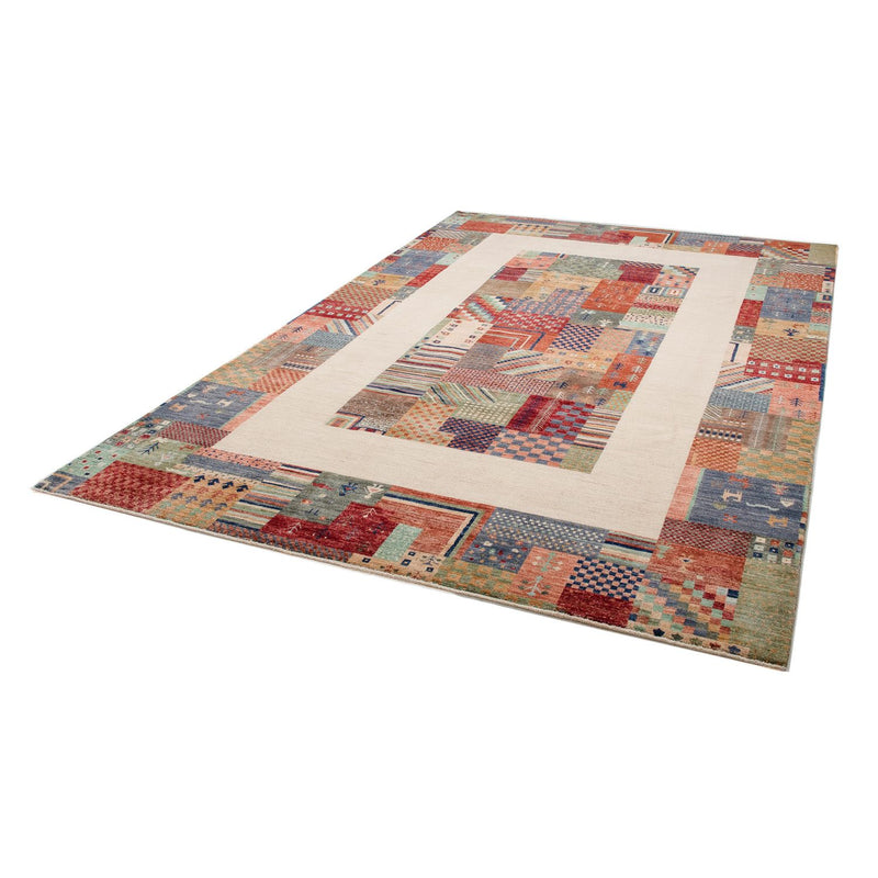 Tapis Gabbeh - Loribaft Persan - 299 x 198 cm - multicolore