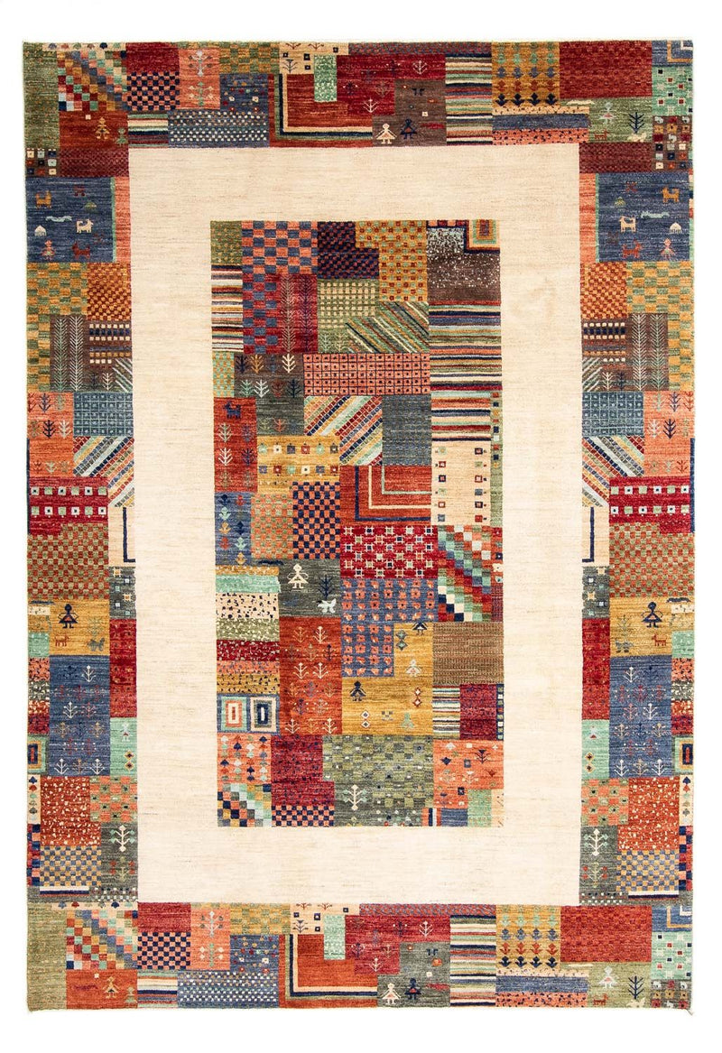 Tapis Gabbeh - Loribaft Persan - 290 x 200 cm - multicolore