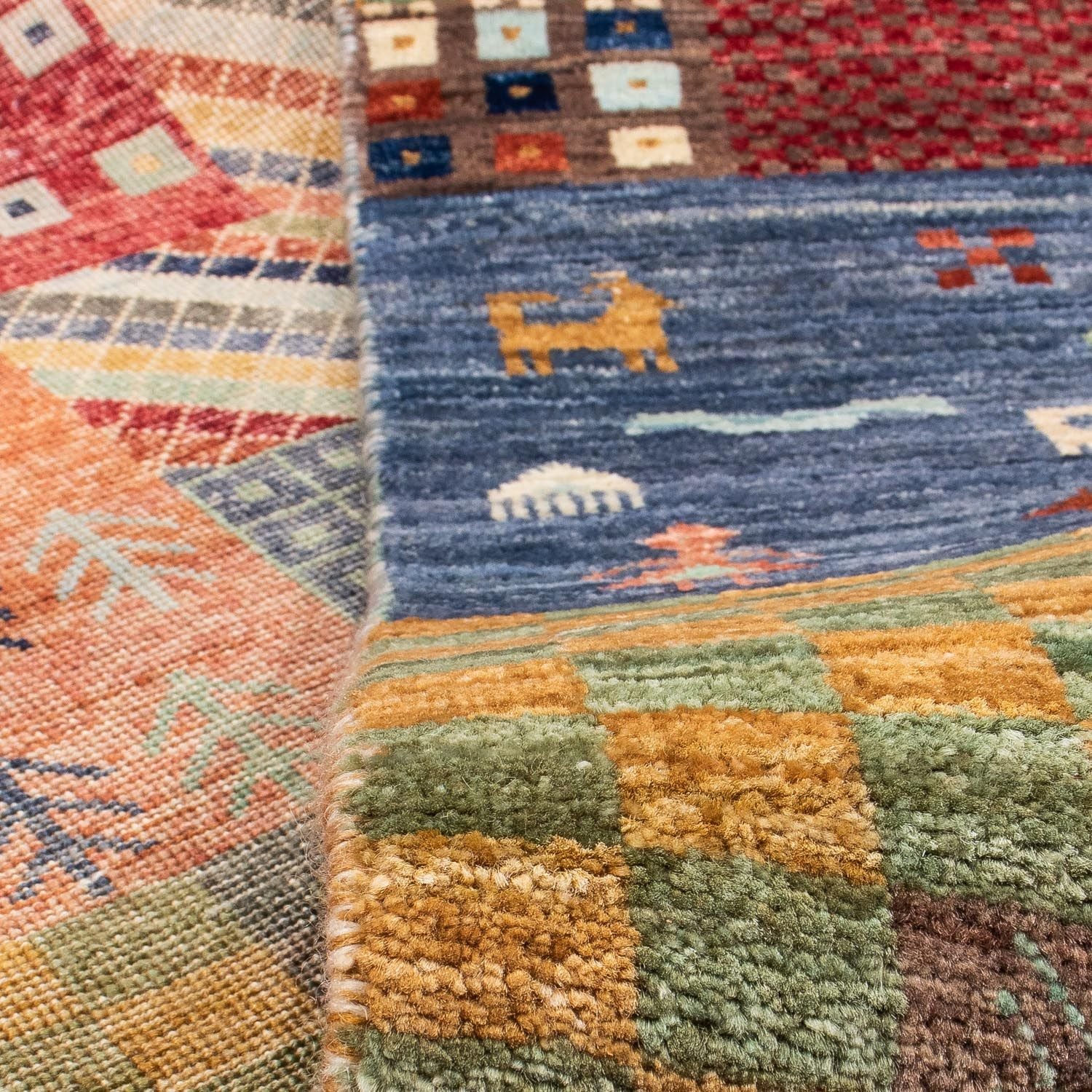 Tapis Gabbeh - Loribaft Persan - 290 x 200 cm - multicolore