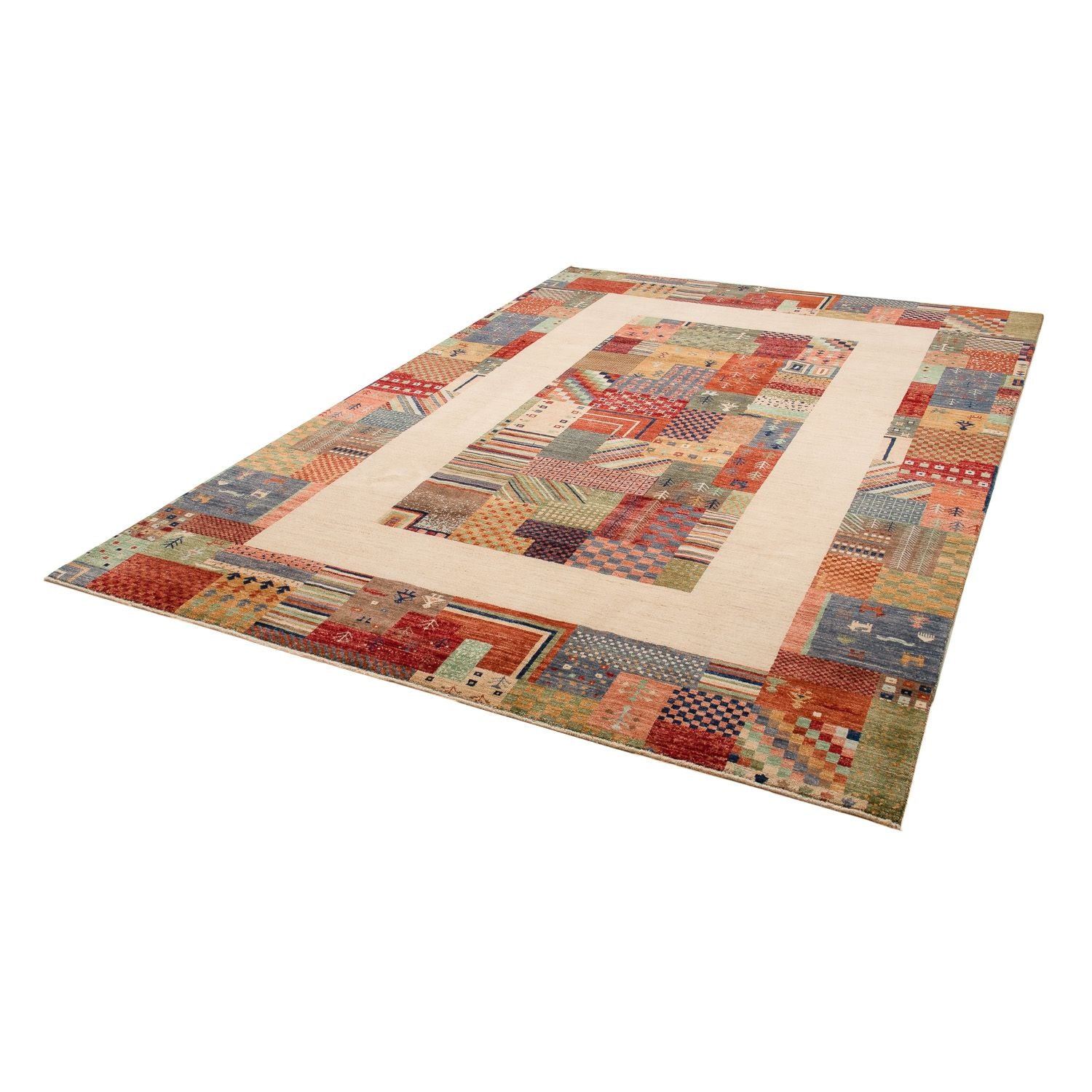Tapis Gabbeh - Loribaft Persan - 290 x 200 cm - multicolore