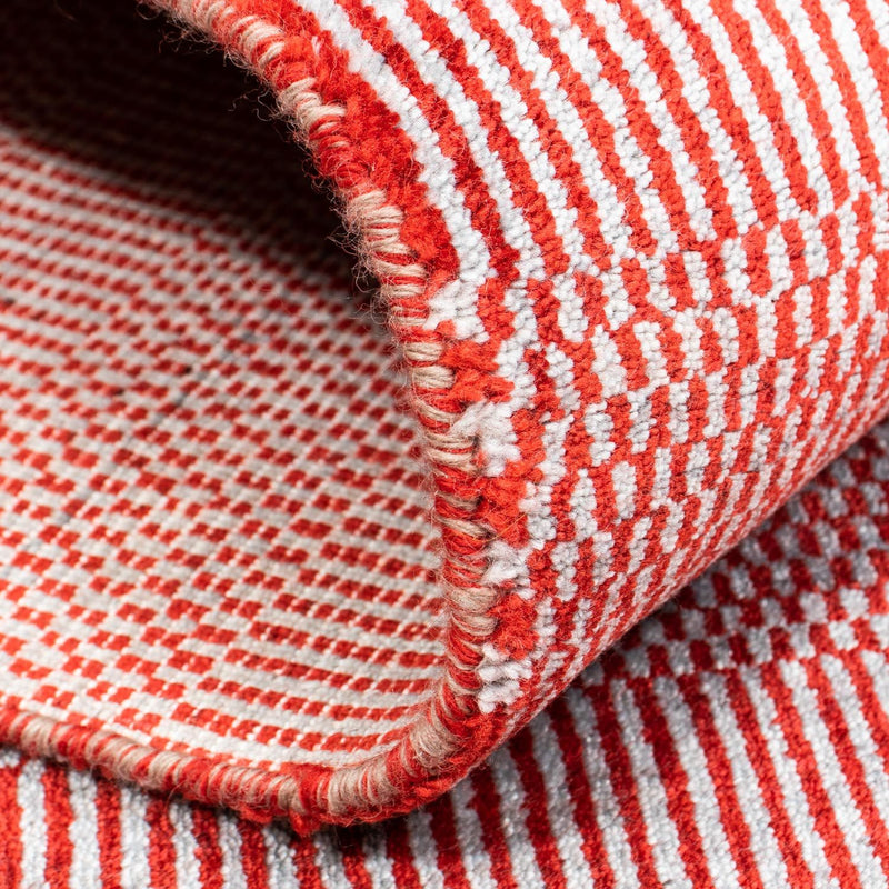 Tapis design - 201 x 142 cm - rouge