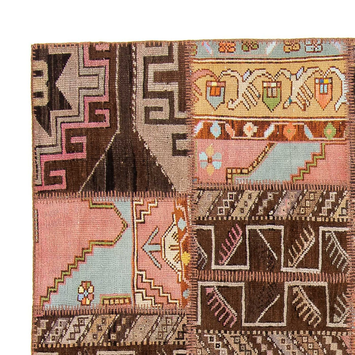 Tapis patchwork 173x241cm - Tapis en laine