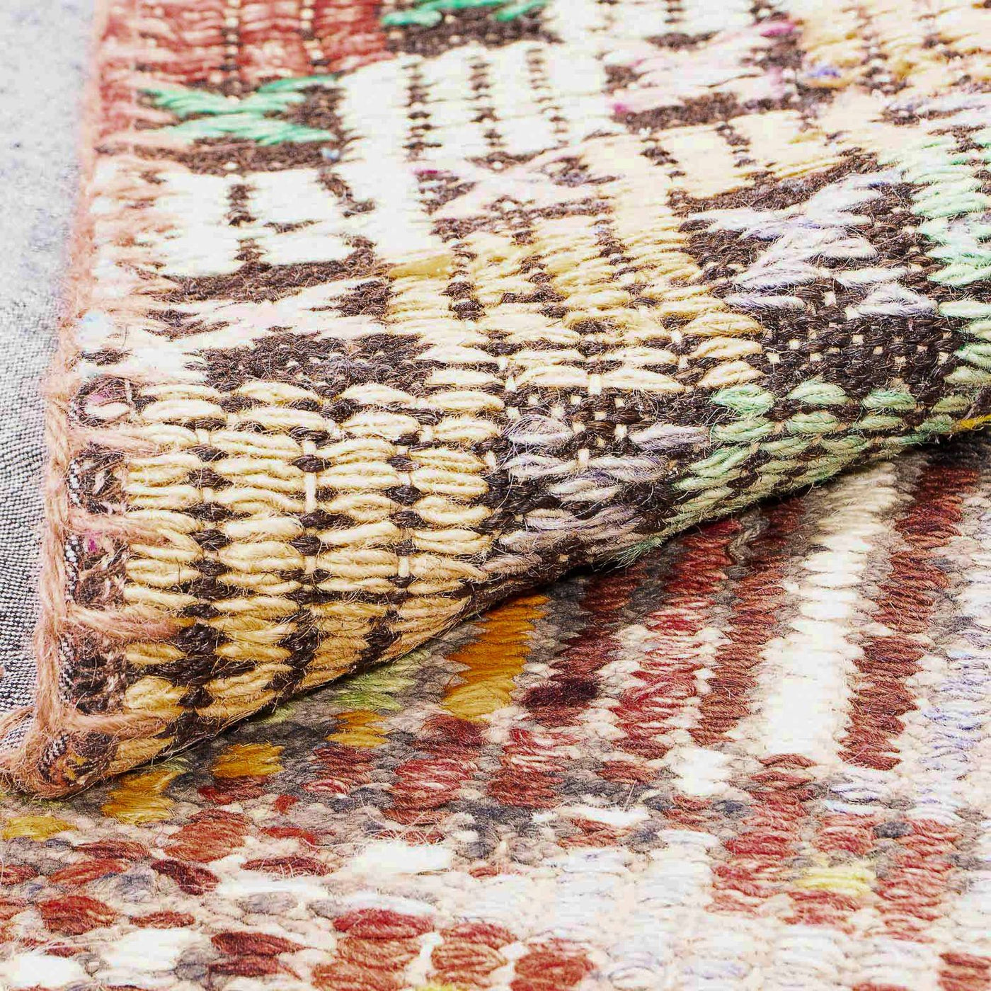 Tapis patchwork 241x170cm - Tapis en laine