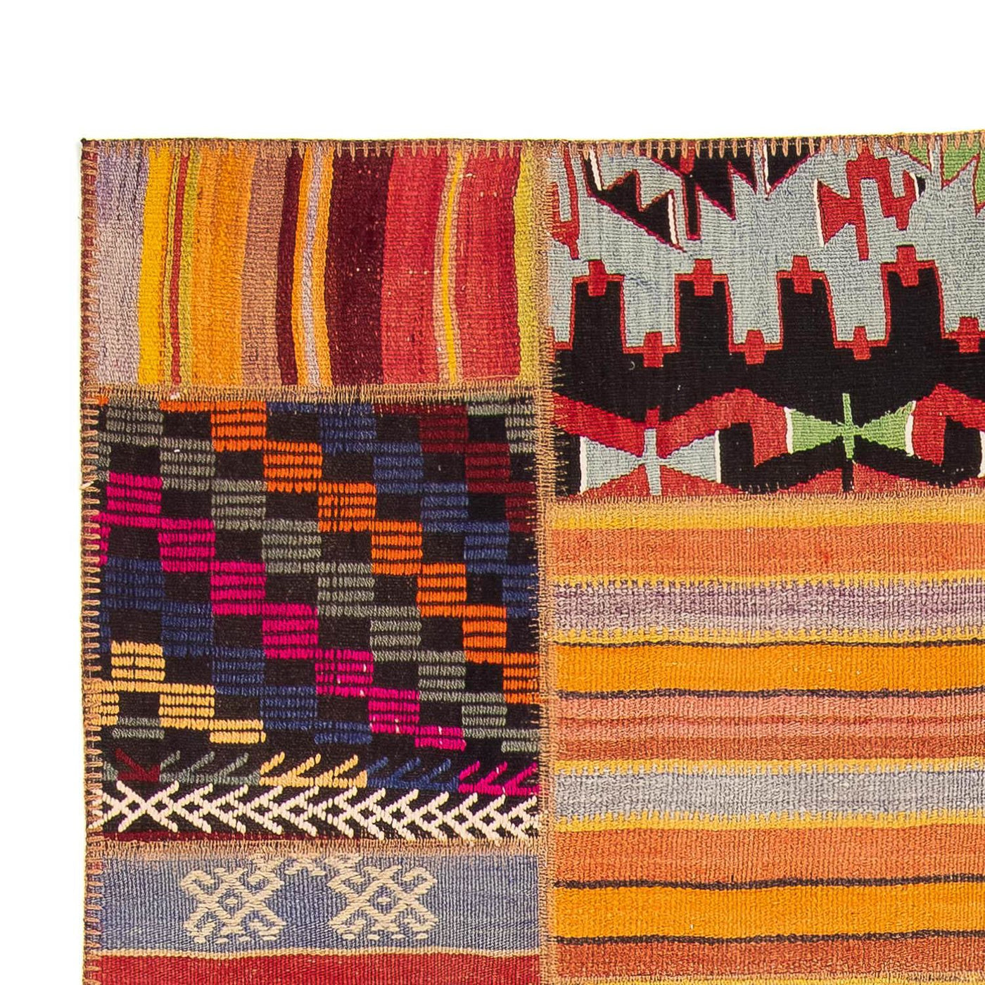 Tapis patchwork 239x169cm - Tapis en laine