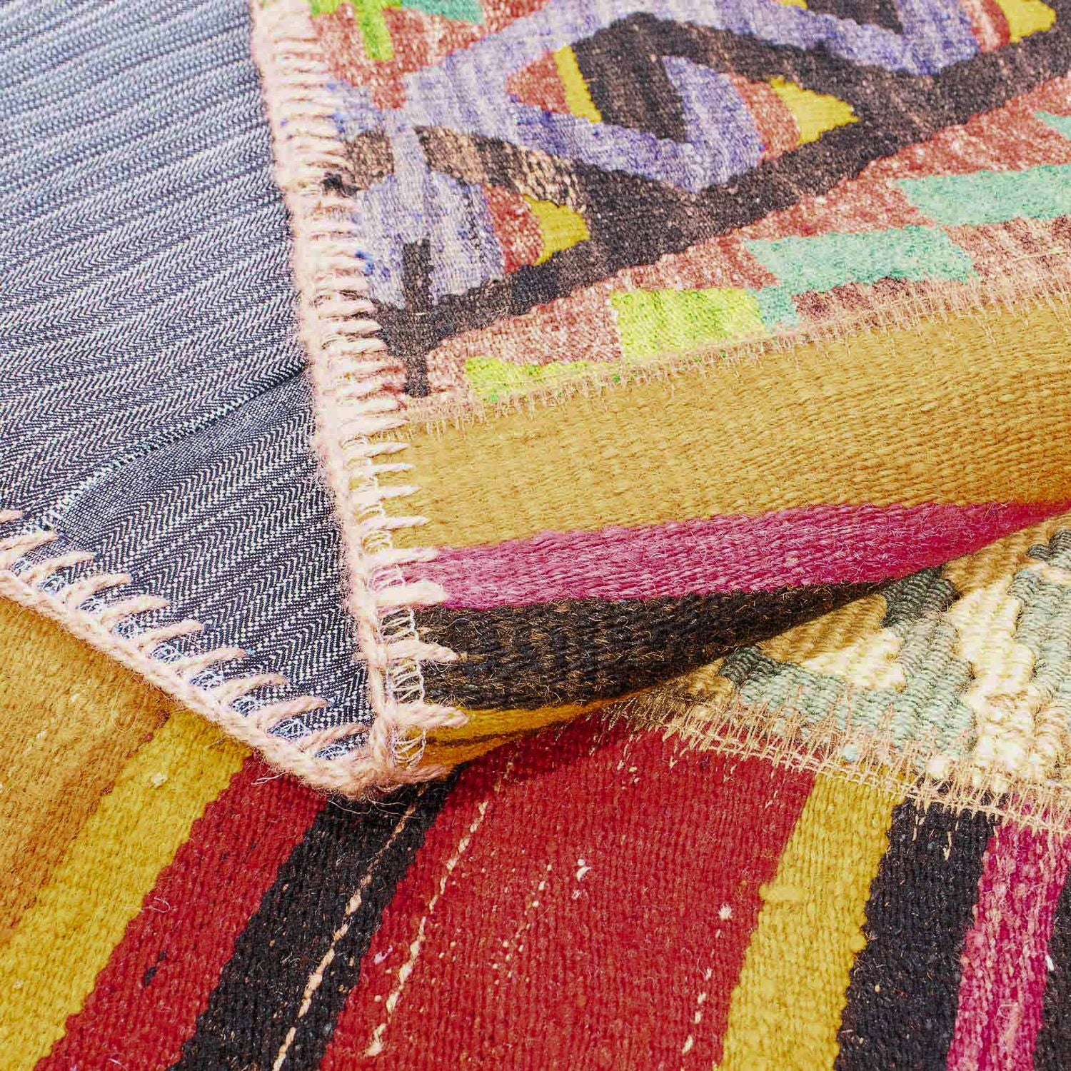 Tapis patchwork - 237 x 170 cm - multicolore