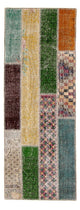 Tapis patchwork 202x80cm - Tapis en laine