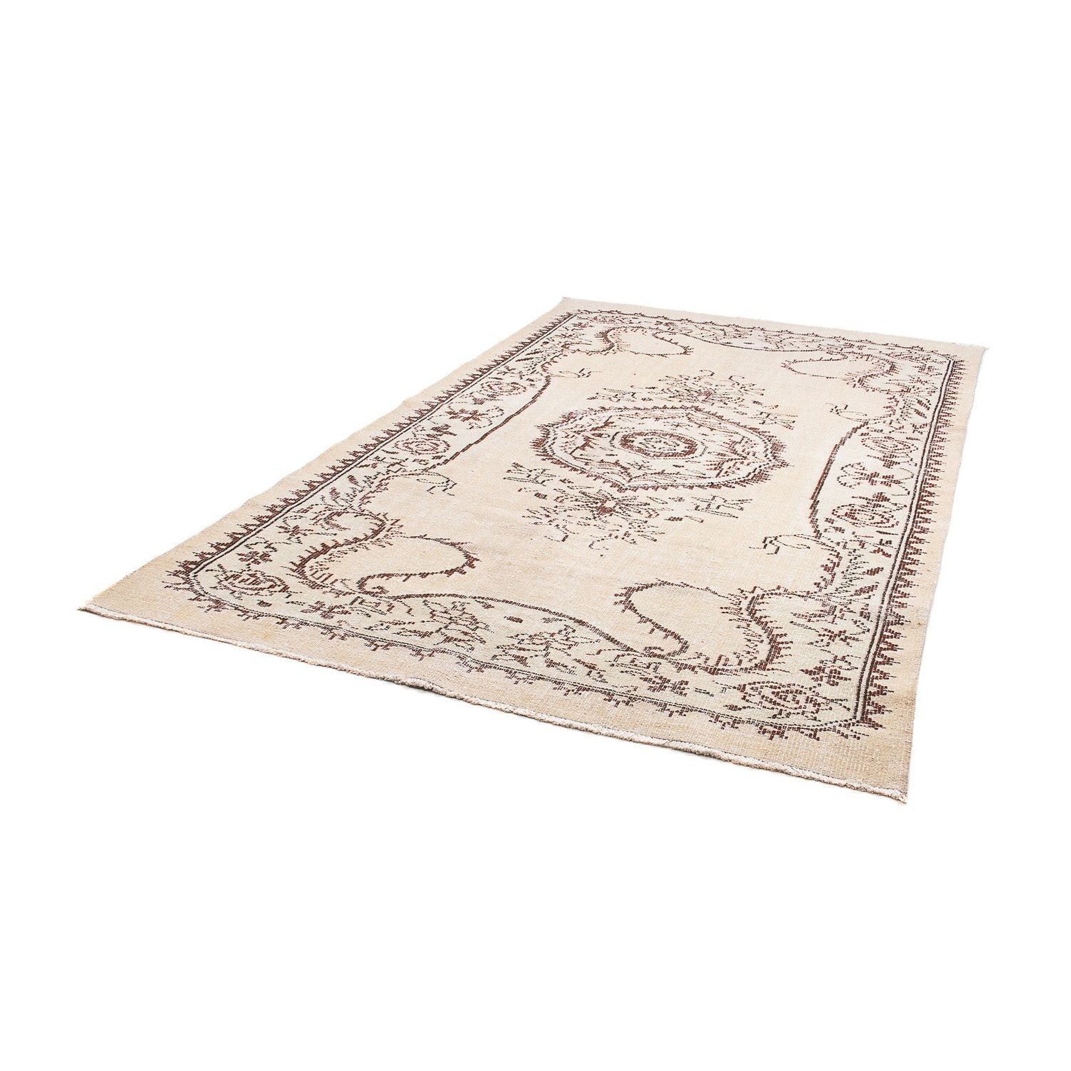 Tapis vintage - 267 x 178 cm - beige clair