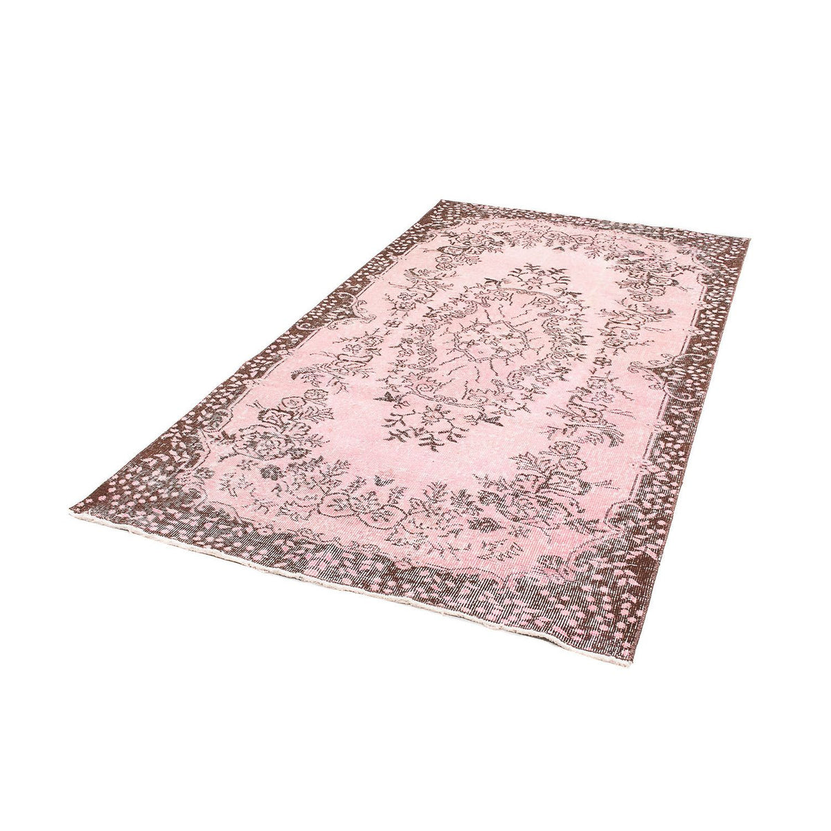 Tapis vintage - 217 x 118 cm - rose