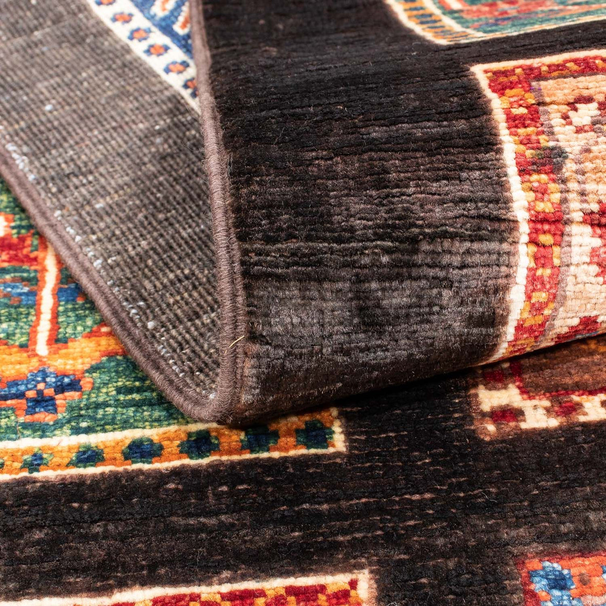 Tapis de couloir Tapis Ziegler - 197 x 73 cm - marron foncé