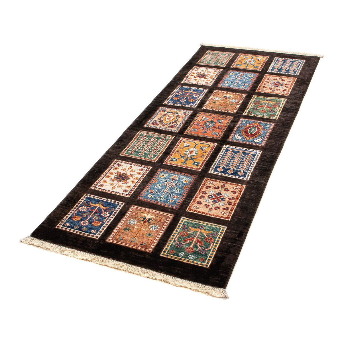 Tapis de couloir Tapis Ziegler - 197 x 73 cm - marron foncé