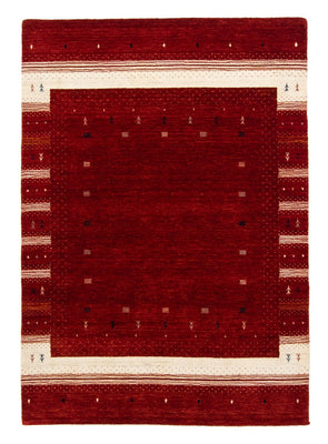 Tapis Gabbeh - Loribaft Persan - 203 x 141 cm - rouge