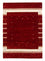 Tapis Gabbeh - Loribaft Persan - 203 x 141 cm - rouge