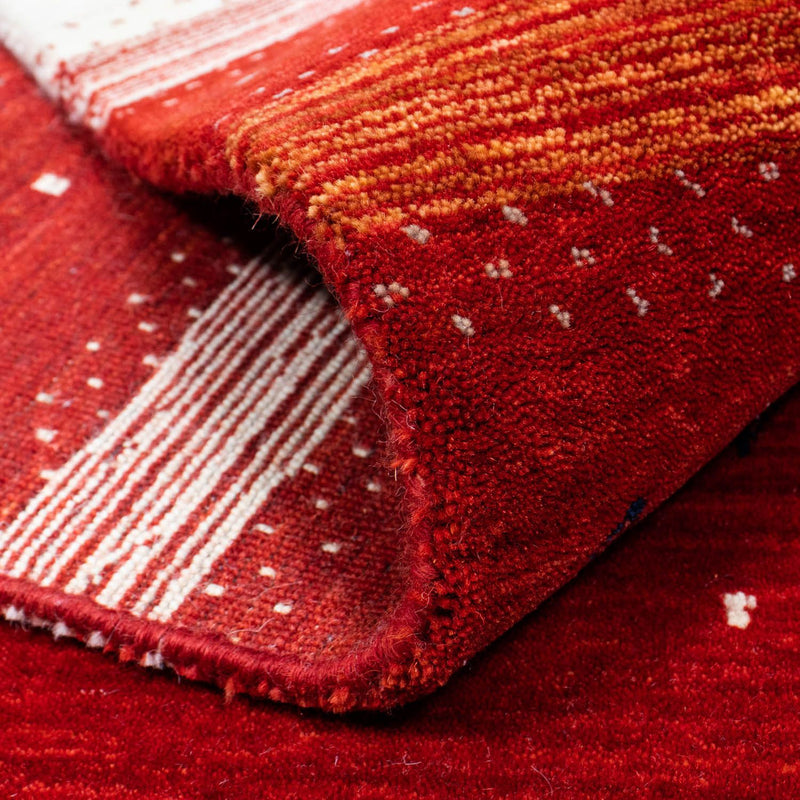 Tapis Gabbeh - Loribaft Persan - 240 x 172 cm - rouge