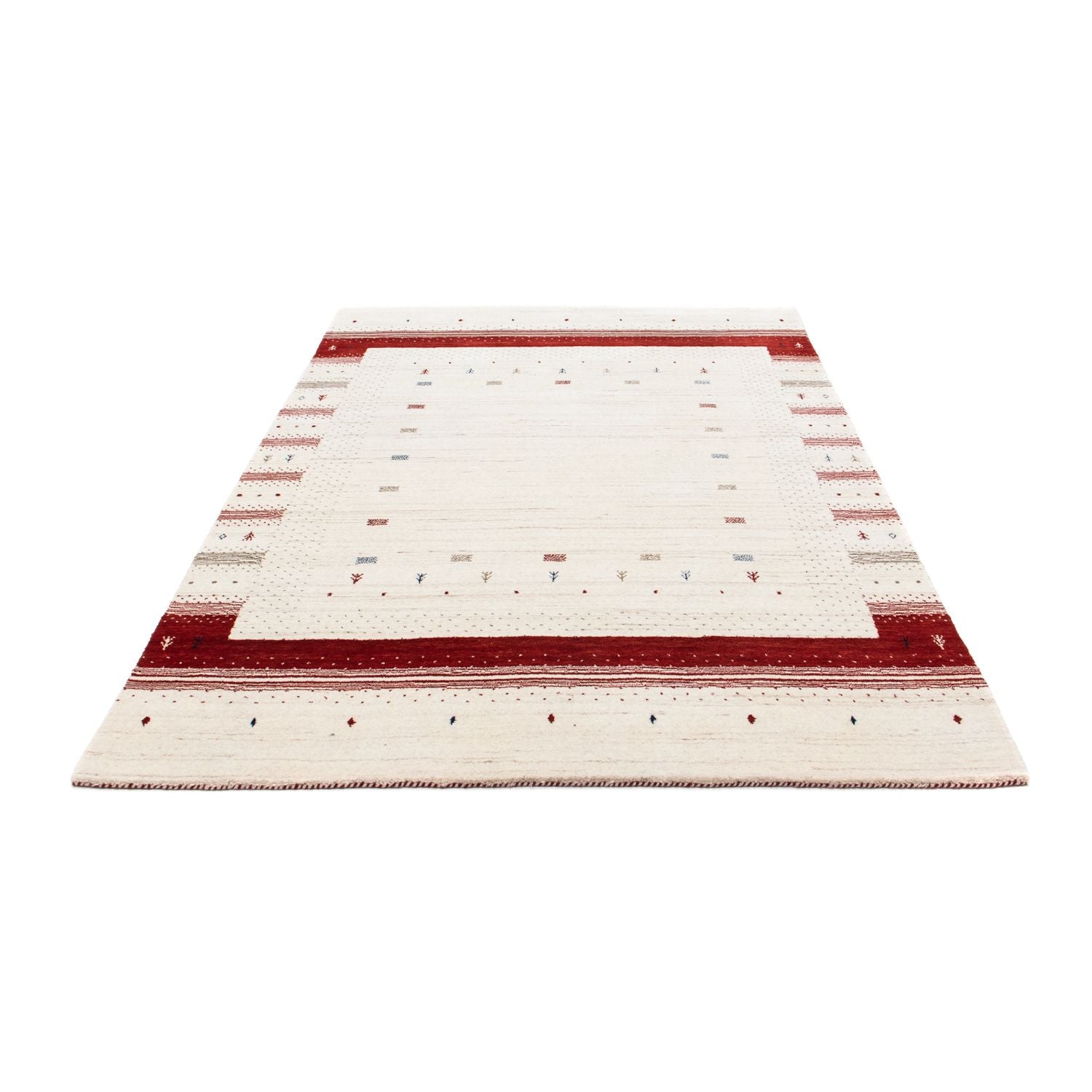 Tapis Gabbeh - Loribaft Persan - 198 x 140 cm - beige