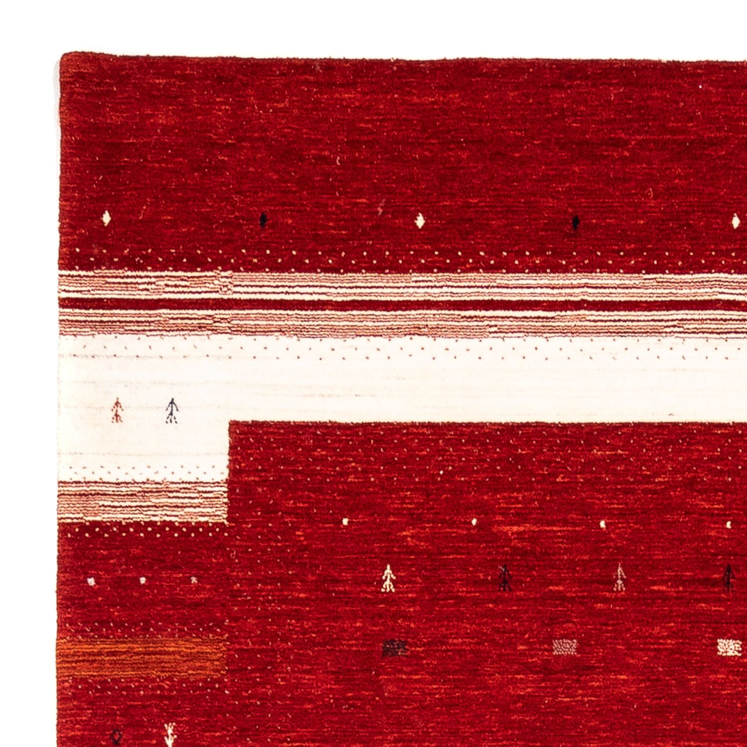Tapis Gabbeh - Loribaft Persan - 296 x 203 cm - rouge