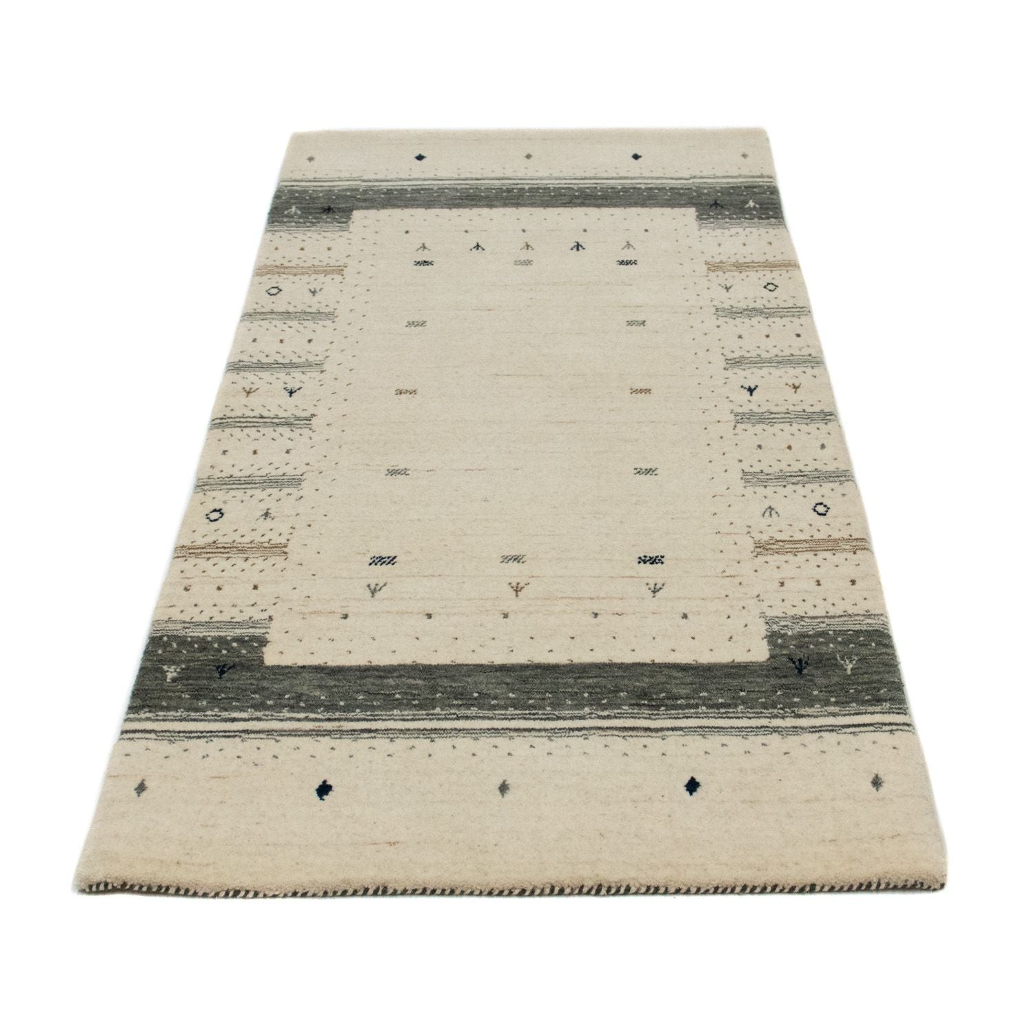 Tapis Gabbeh - Loribaft Persan - 146 x 72 cm - beige