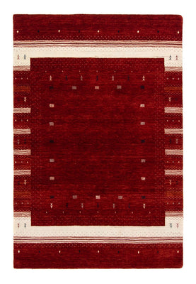 Tapis Gabbeh - Loribaft Persan - 204 x 140 cm - rouge
