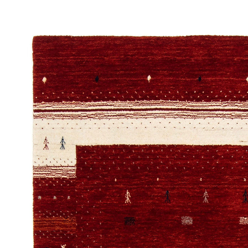 Tapis Gabbeh - Loribaft Persan - 204 x 140 cm - rouge