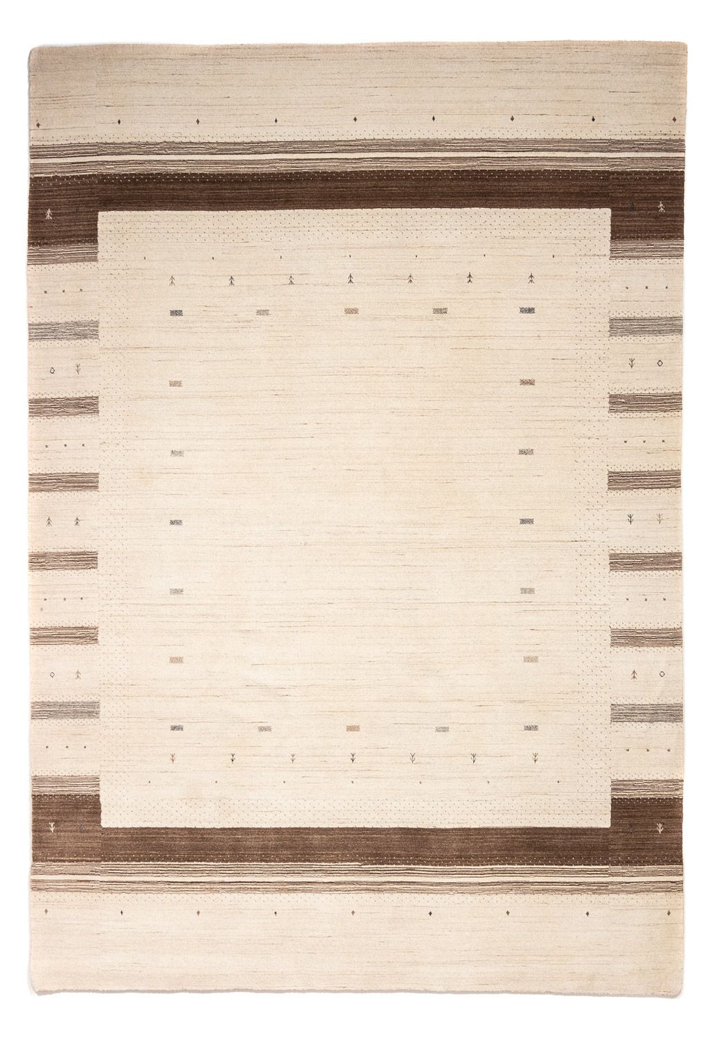 Tapis Gabbeh - Loribaft Persan - 350 x 251 cm - beige