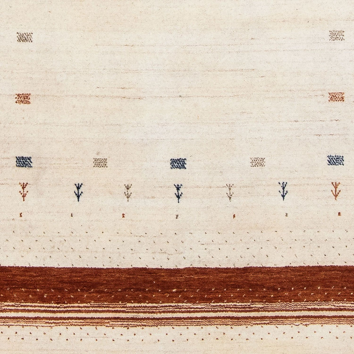 Tapis Gabbeh - Loribaft Persan - 200 x 143 cm - beige