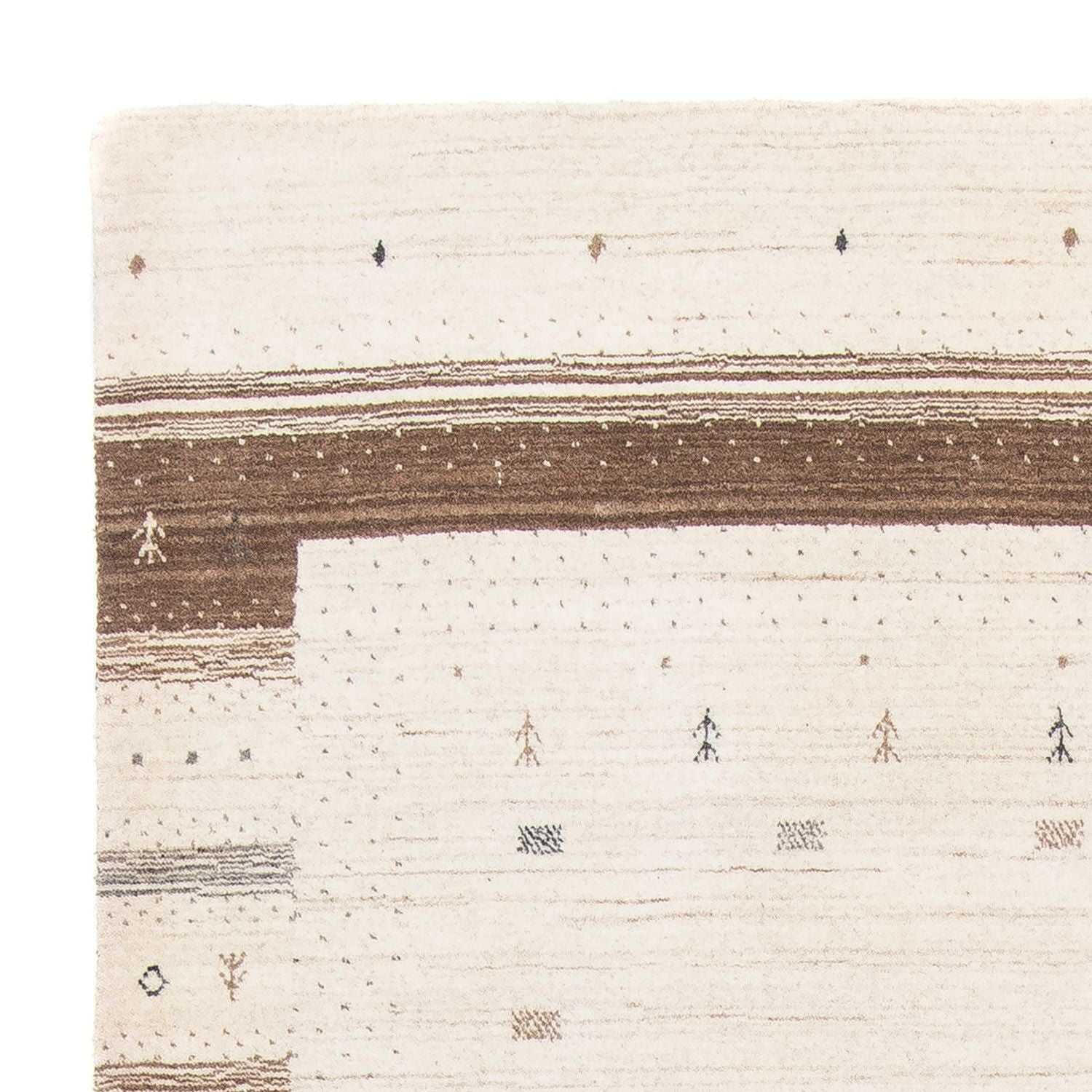 Tapis Gabbeh - Loribaft Persan - 200 x 145 cm - beige