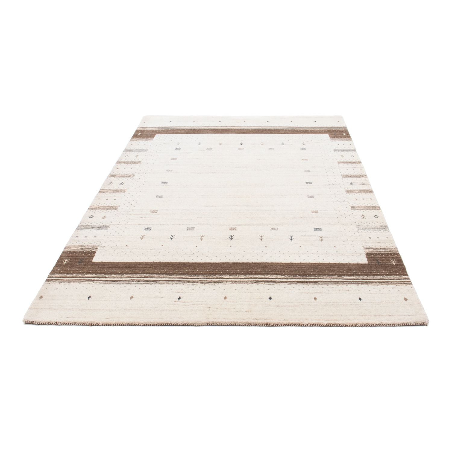 Tapis Gabbeh - Loribaft Persan - 200 x 145 cm - beige